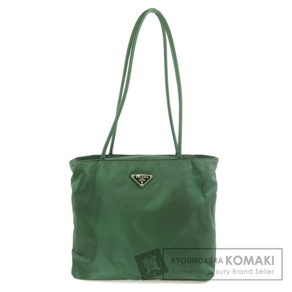 Prada TESSUTO CITY logo plate shoulder bag nylon